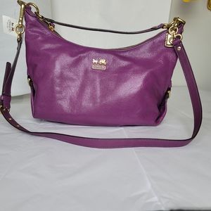 Coach leather cros body and shoulder bag.